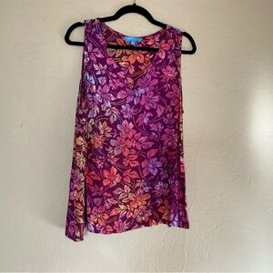 Blue Ginger tropic floral tank